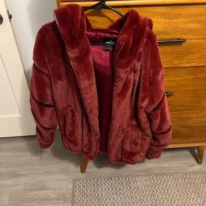 Alo yoga faux fur oversized jacket